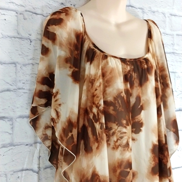 Est. 1946 Top Brown & Creme Sz 22/24W - Picture 2 of 6